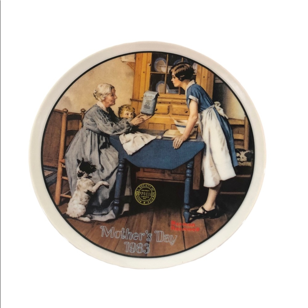 Knowles Collector Plate. “Add two cups and a measure of love” by Norman …